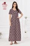 Purvi Nighty Vol 1 By Ganpati Cotton Printed Night Wear Nighty Wholesale Price In Surat